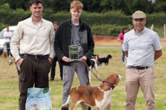 BURREN-Dog-SHow-l-r-Conor-Toner-ring-asst-with-Conor-Rooneys-Hound-champion-Guardian-and-judge-Ryan-Carville