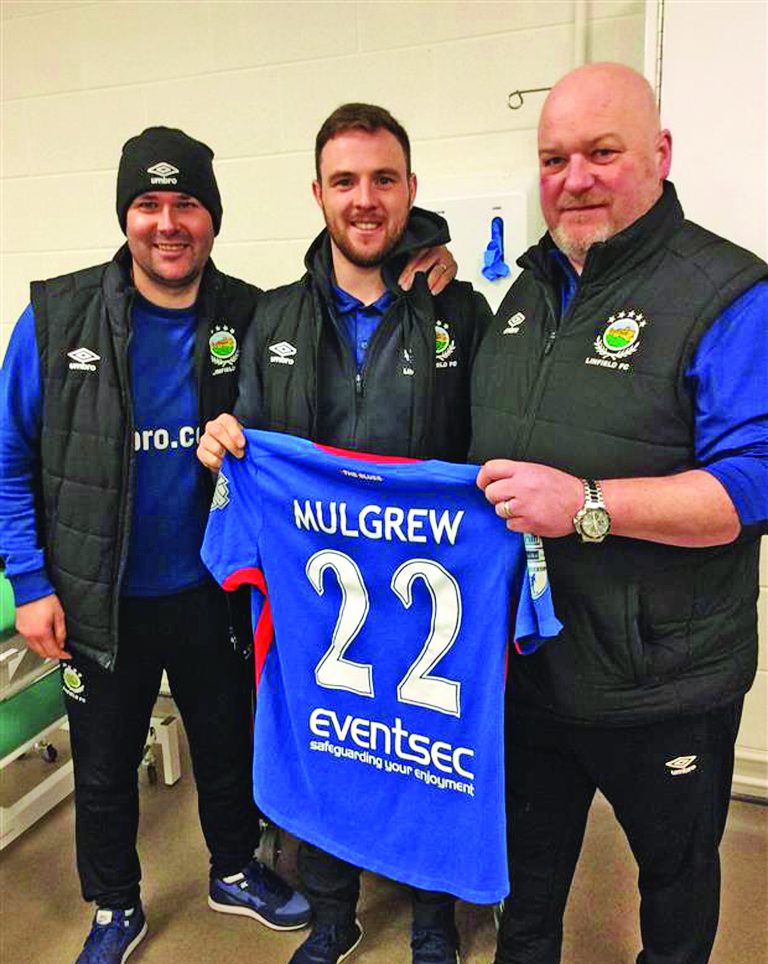 Bangor native Jamie Mulgrew plays his 500th game for Linfield