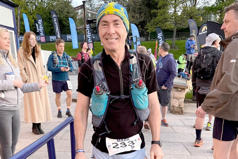 Mark King completes his seventh Highland Fling in Scotland.