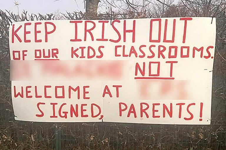 SIGN BEING TREATED AS HATE CRIME